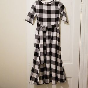 Buffalo plaid dress